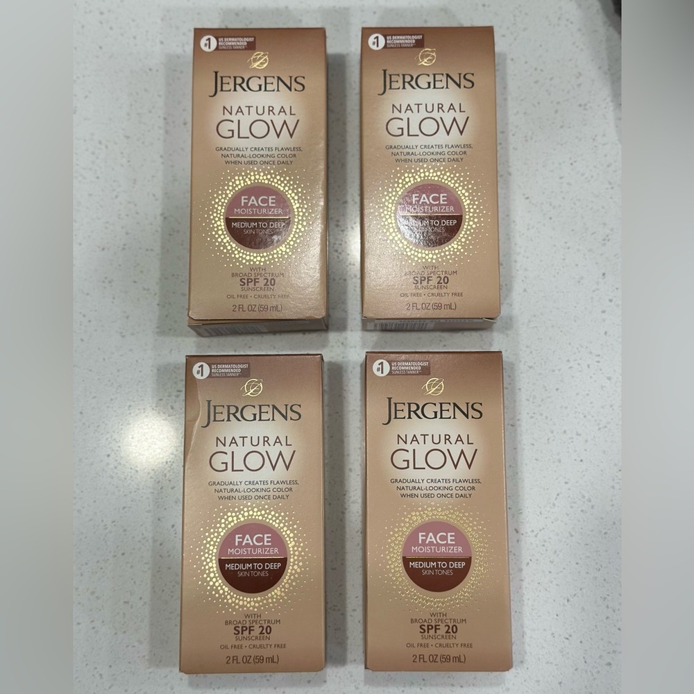Jergens face moisturizers x4
